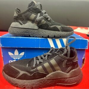 Adidas Black and Gray Sneakers